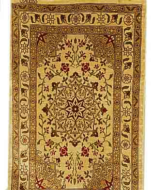 HEREKE, TüRKEI, 73 X 45CM, REINE NATURSEIDE, CA.1 MIO.KN/QM