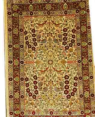 HEREKE, TüRKEI, 89 X 60CM, REINE NATURSEIDE, CA.1 MIO.KN/QM