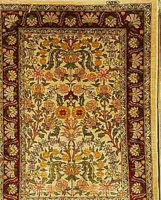 HEREKE, TüRKEI, 74 X 54CM, REINE NATURSEIDE, CA.1 MIO KN/QM