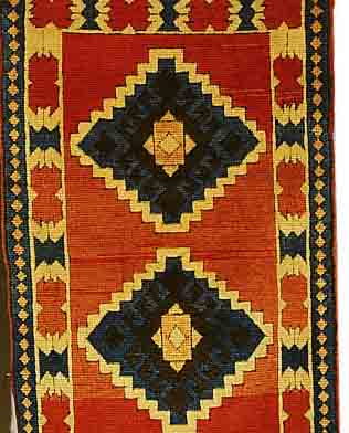 KARS, TüRKEI, 121 X 74CM, WOLLE AUF WOLLE