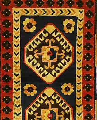 KARS, TüRKEI, 130 X 73CM, WOLLE AUF WOLLE
