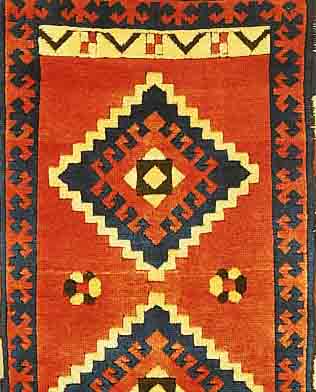 KARS, TüRKEI, 139 X 77CM, WOLLE AUF WOLLE