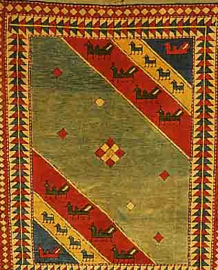 KARS, TüRKEI, 190 X 121CM, WOLLE AUF WOLLE