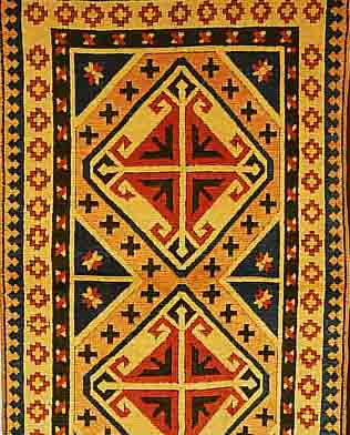 KARS, TüRKEI, 173 X 103CM, WOLLE AUF WOLLE