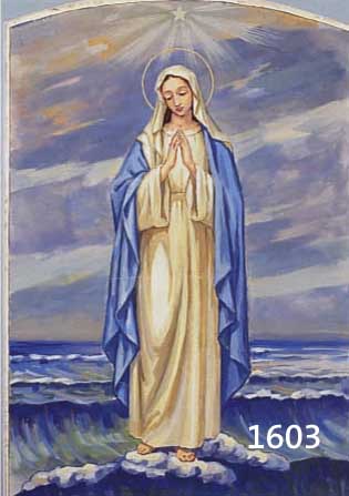 ZUSCHREIBUNG: CASTAMAN, ANTONIO, WAR AB 1906 IN VENEDIG UND MURANO FüR SALVIATIUND JERUSUM TäTIG, AUS DEM NACHLASS: MADONNA AUF ...
