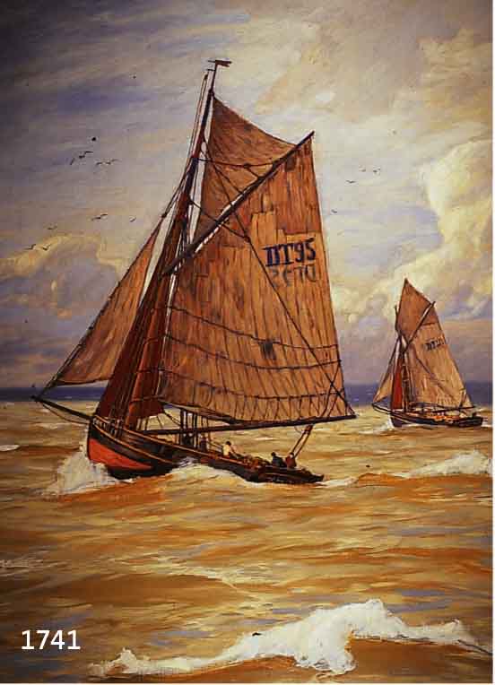 HELLWAG, RUDOHELLWAG, RUDOLF, 1860 INNSBRUCK - 1942 BERLIN, MARINE- UND LANDSCHAFTSMALER, SCHÜLER DER KARLSRUHER AKADEMIE UNTER F. KELLER UND G. ...