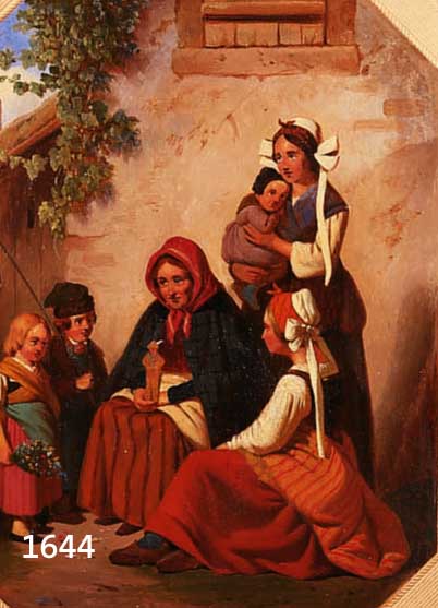 WENDLER, FRIEDRICH MORITZ, 1814 DRESDEN - 1872, STUDIERTE AN DER DRESDENER AKADEMIE BEI FR. MATTHäI UND ...