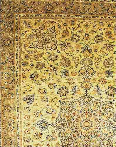 KESCHAN, PERSIEN, 405 X 300CM, EHZ 3 FLOR WOLLE, CA.50 JAHRE