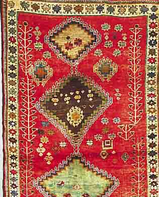 GABBEH, PERSIEN, 230 X 130CM, EHZ 3 WOLLE AUF WOLLE, CA.40 JAHRE