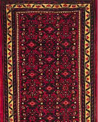 HOSSEINABAD, PERSIEN, 410 X 88CM, EHZ 2 FLOR WOLLE, CA.10 JAHRE