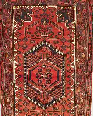 HAMADAN, PERSIEN, 210 X 123CM, EHZ 2 FLOR WOLLE, CA.20 JAHRE