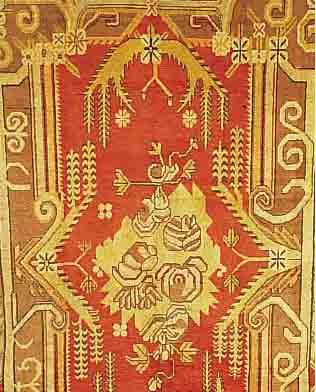 KHOTAN, 264 X 166CM, EHZ 3 FLOR WOLLE, CA.60 JAHRE