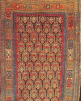 DAGHESTAN, RUSSLAND, 262 X 132CM, EHZ 4 WOLLE AUF WOLLE, UM 1900