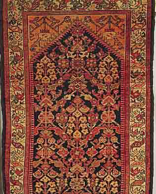 MALAYER, PERSIEN, 406 X 106CM, EHZ 3-4 FLOR WOLLE, CA.80 JAHRE