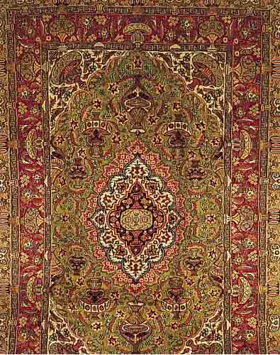 KASHMAR, PERSIEN, 295 X 196CM, EHZ 1-2 FLOR WOLLE, CA.30 JAHRE