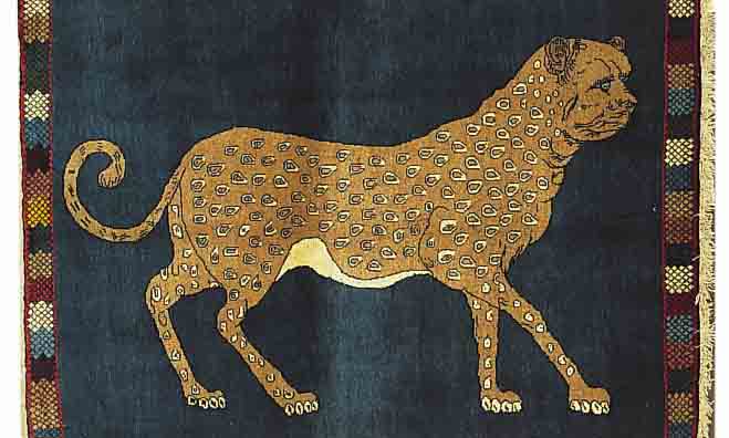 YALAMEH, PERSIEN, 144 X 112CM, EHZ 1-2 WOLLE AUF WOLLE, CA.20 JAHRE