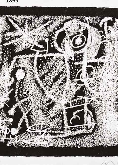 MIRO, JOAN, 1893-1983, MIDNIGHT, FARBLITHOGRAPHIE, HANDSIGNIERT UND NUM. 24/100, CA. 30 X 28 CM, AUF JAPANPAPIER, BLATTGR. CA. 50 X 34 CM, U.GL., ...