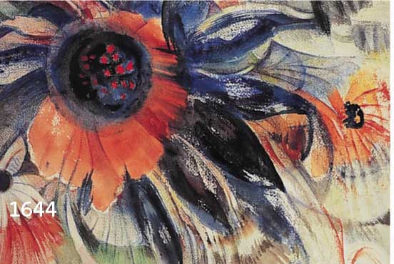 MARQUARDT, HEDWIG, 1884-1969, BLUMENSTRAUß, MEHRFARBIGES AQUARELL, MONOGR. UND VERSO MIT NACHLAßSTEMPEL VERSEHEN, CA. 49 X 42 CM, PP, U.GL., R.