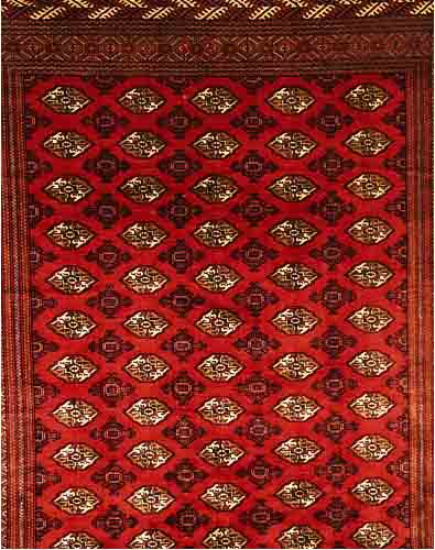 TORKMAN, PERSIEN, 334 X 253CM, FLOR WOLLE