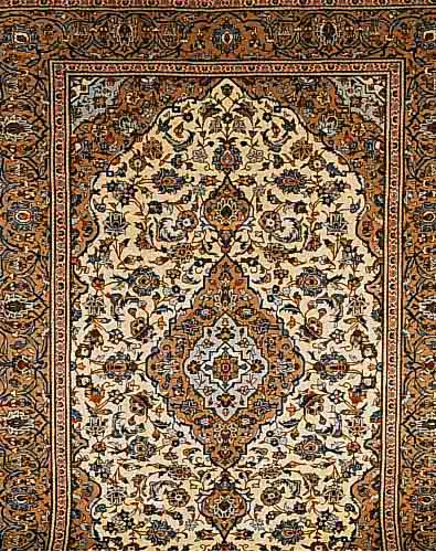 KESCHAN, PERSIEN, 347 X 240CM, FLOR WOLLE