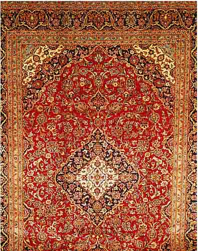 KESCHAN, PERSIEN, 362 X 260CM, FLOR WOLLE