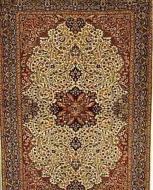TÄBRIZ, INDIEN, 192 X 126CM, EHZ 2-3 FLOR WOLLE, CA.20 JAHRE