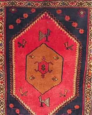 KLARDASCHT,PERSIEN CA 114 X 87CM. FLOR WOLLE