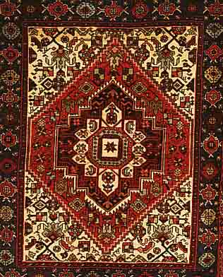GHOLTOGH,PERSIEN CA 110 X 85CM. FLOR WOLLE