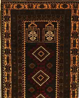 BELUTSCH,AFGHANISTAN CA 150 X 85CM. WOLLE AUF WOLLE