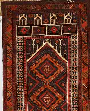 BELUTSCH,PERSIEN CA 141 X 89CM. WOLLE AUF WOLLE