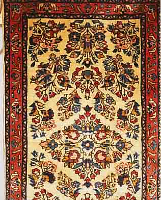 SAROGH,PERSIEN CA 122 X 70CM. FLOR WOLLE