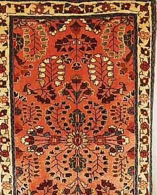 SAROGH,PERSIEN CA 129 X 73CM. FLOR WOLLE
