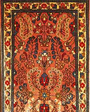 SAROGH,PERSIEN CA 142 X 63CM. FLOR WOLLE