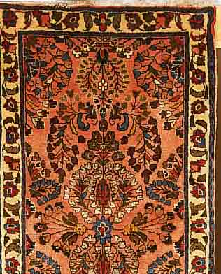 SAROGH,PERSIEN CA 128 X 65CM. FLOR WOLLE