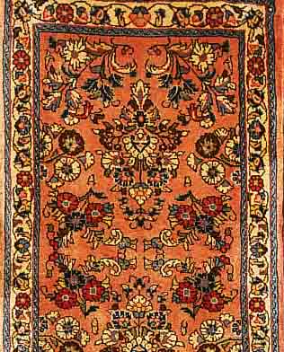 SAROGH,PERSIEN CA 117 X 65CM. FLOR WOLLE