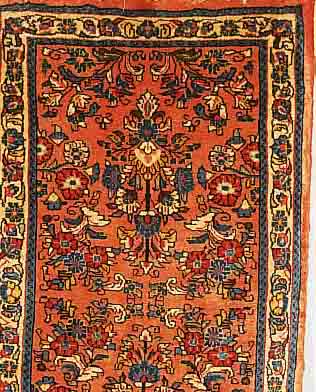 SAROGH,PERSIEN CA 125 X 68CM. FLOR WOLLE