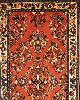 SAROGH,PERSIEN CA 132 X 70CM. FLOR WOLLE