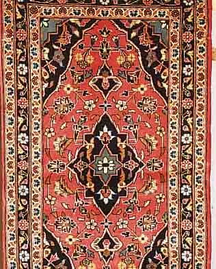 KESCHAN,PERSIEN CA 130 X74CM. FLOR WOLLE