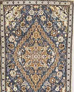 NAIN,PERSIEN CA 137 X 90CM. FLOR WOLLE