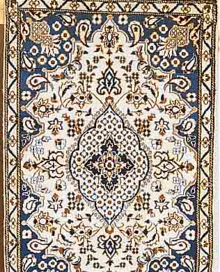 NAIN,PERSIEN CA 130 X 85CM. FLOR WOLLE