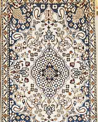 NAIN,PERSIEN CA 128 X 80CM. FLOR WOLLE