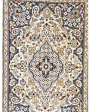 NAIN,PERSIEN CA 130 X 80CM. FLOR WOLLE