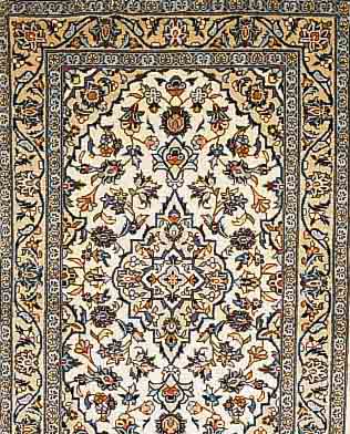 KESCHAN,PERSIEN CA 149 X 98CM. FLOR WOLLE