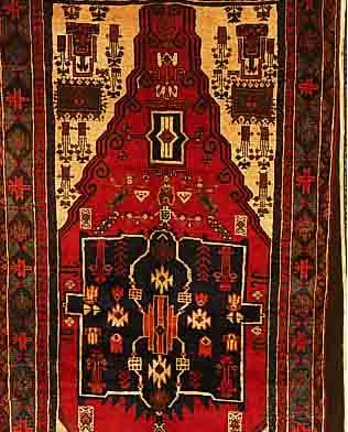 BELUTSCH,PERSIEN CA 191 X 94CM. WOLLE AUF WOLLE