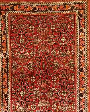ROSEN BIDJAR,PERSIEN CA 148 X 103CM. FLOR WOLLE
