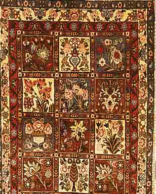 BACHTIAR,PERSIEN CA 145 X 105CM. FLOR WOLLE