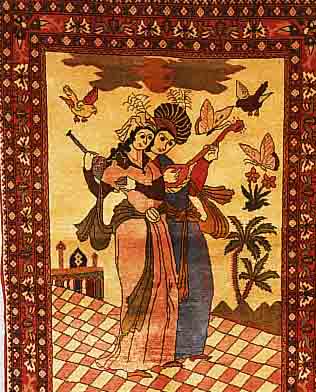 BACHTIAR,PERSIEN CA 151 X 112CM. FLOR WOLLE