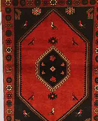 KLARDASCHT,PERSIEN CA 145 X 105CM. FLOR WOLLE