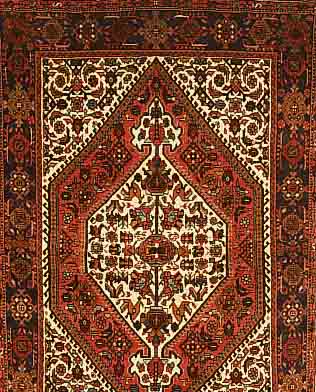 GHOLTOGH,PERSIEN CA 155 X 100CM. FLOR WOLLE