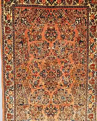 SAROGH,PERSIEN CA 170 X 108CM. FLOR WOLLE